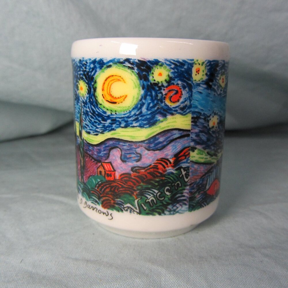 chaleur votive candle holder van gogh D. Burrows vintage (W2506)
